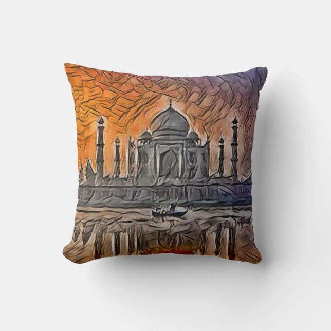 Taj Mahal Kissen (Vorderseite)