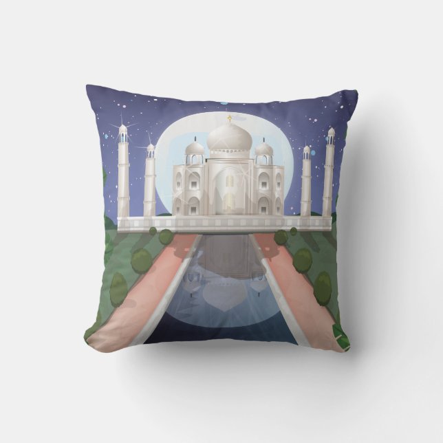 Taj Mahal Kissen (Vorderseite)