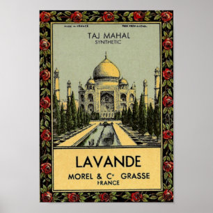Taj Mahal Lavande Plakat