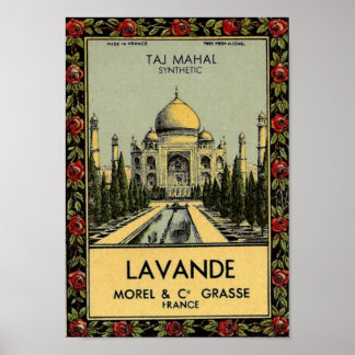 Taj Mahal Lavande Poster