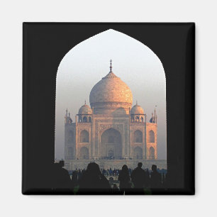 Taj Mahal Light of Dawn India Architecture Foto Magnet