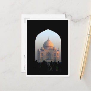 Taj Mahal Light of Dawn India Architecture Foto Postkarte