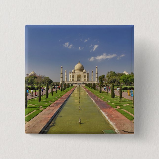 Taj Mahal mausoleum / Agra, Indien 2 Button (Vorderseite)