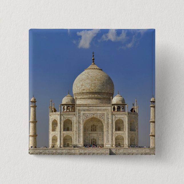 Taj Mahal mausoleum / Agra, Indien Button (Vorderseite)