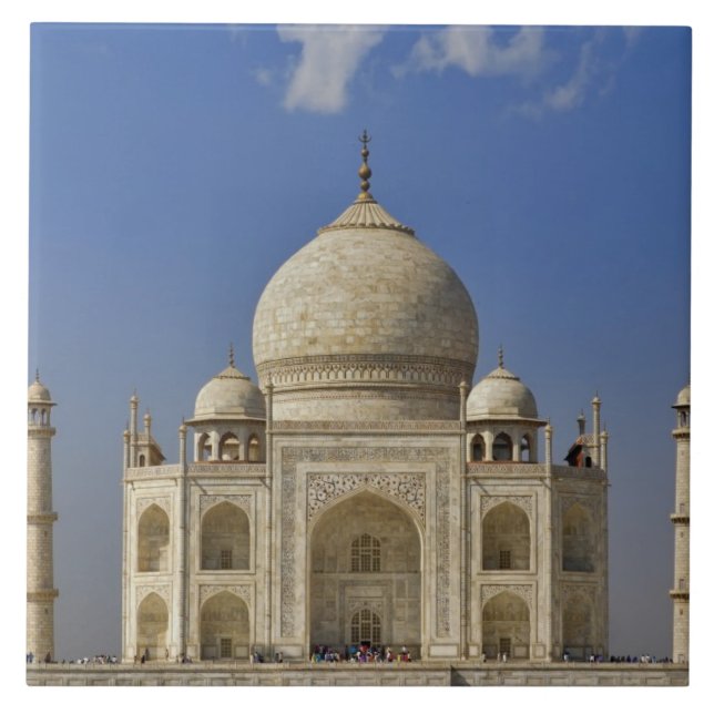 Taj Mahal mausoleum / Agra, Indien Fliese (Vorderseite)