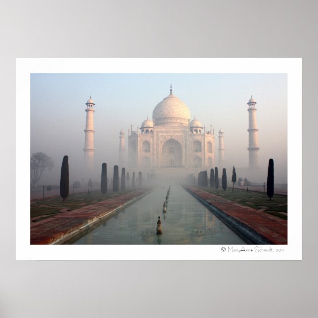 Taj Mahal Mist Poster (Vorne)