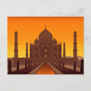Taj Mahal Postcard Postkarte