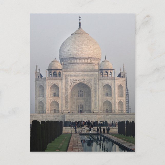 Taj Mahal Postkarte (Vorderseite)