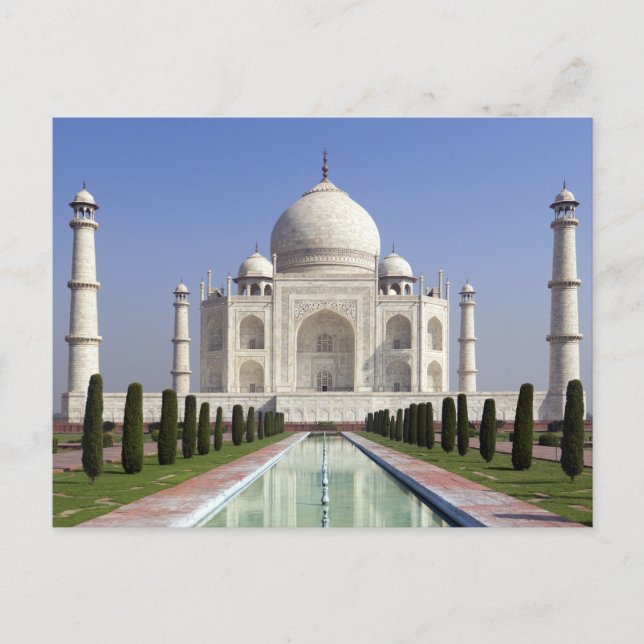 Taj Mahal Postkarte (Vorderseite)