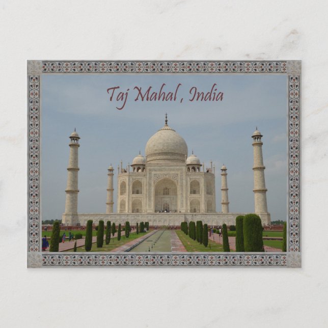 TAJ MAHAL POSTKARTE (Vorderseite)