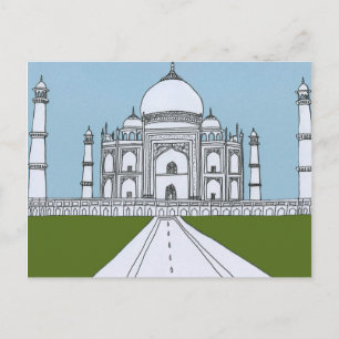 Taj Mahal Postkarte