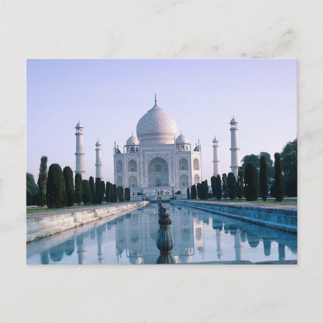 Taj Mahal Postkarte (Vorderseite)