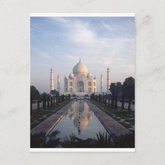 Taj Mahal Reflection in Agra, Uttar Pradesh, Indie Postkarte