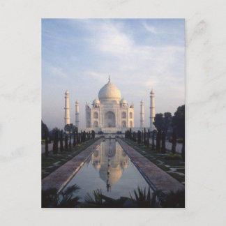 Taj Mahal Reflection in Agra, Uttar Pradesh, Indie Postkarte