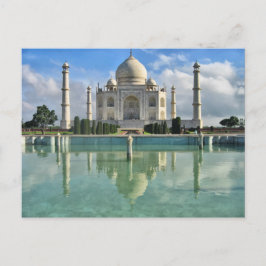 Taj Mahal reflektiert Wasser Postkarte