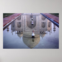 Taj Mahal Reflektion, Agra, Uttar Pradesh,