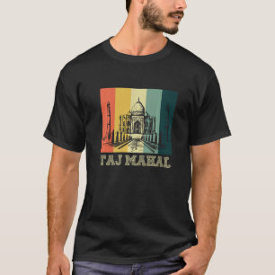 Taj Mahal Retro Vintage Tempel aus Indien Asien T-Shirt