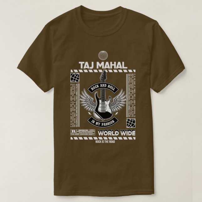 Taj Mahal Rock And Roll ist meine Leidenschaft T-Shirt (Design vorne)