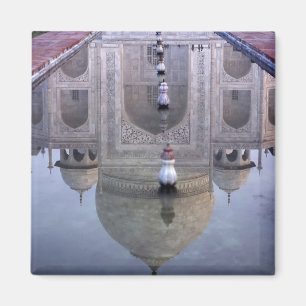 Taj Mahal Spiegelung, Agra, Uttar Pradesh, Magnet