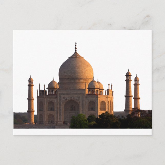 Taj Mahal Sunset Postkarte (Vorderseite)