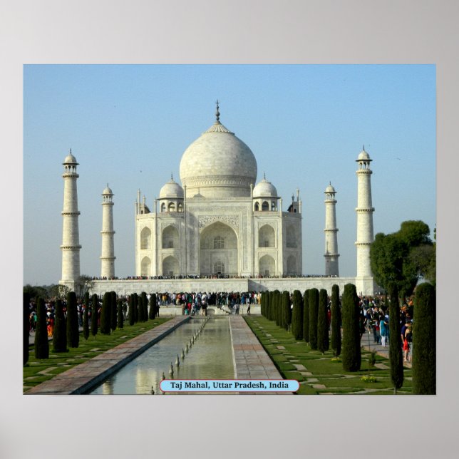 Taj Mahal, Uttar Pradesh, Indien Poster (Vorne)