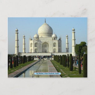 Taj Mahal, Uttar Pradesh, Indien Postkarte