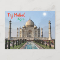 Taj Mahal von India Postcard