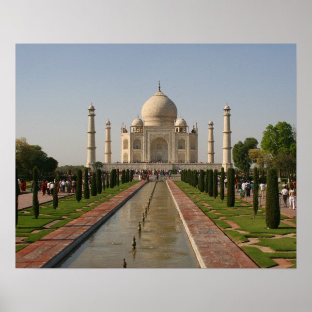 taj mahal white poster (Vorne)
