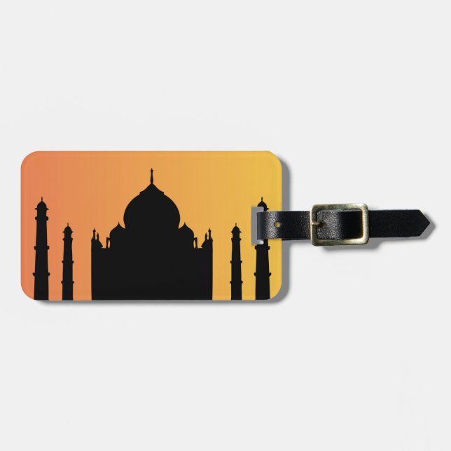 Taj Majal Gepäckanhänger (Vorderseite horizontal)
