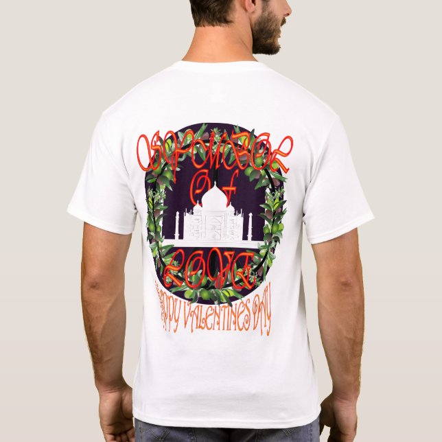 TajMahal-Symbol für Liebe T-Shirt (Rückseite)