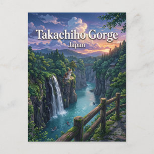 Takachiho-Schlucht Japan Postkarte