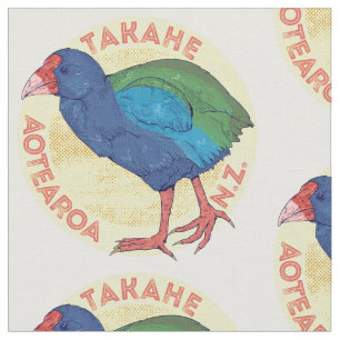 Takahe Aotearoa Neuseeland Stoff