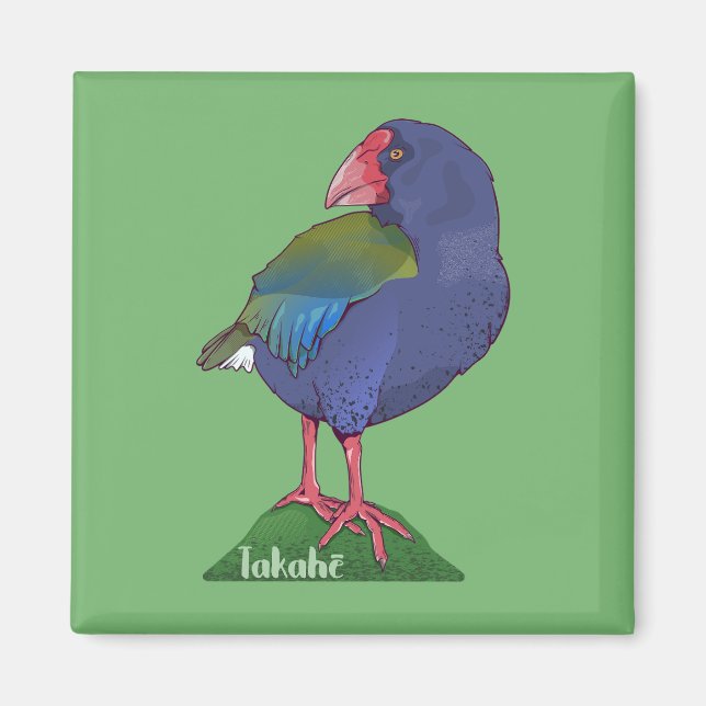 Takahe NZ-Vogel Magnet (Vorne)