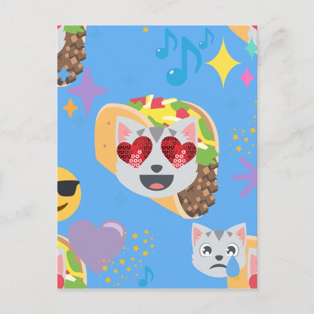 Takakatze Emoji Postkarte (Vorderseite)