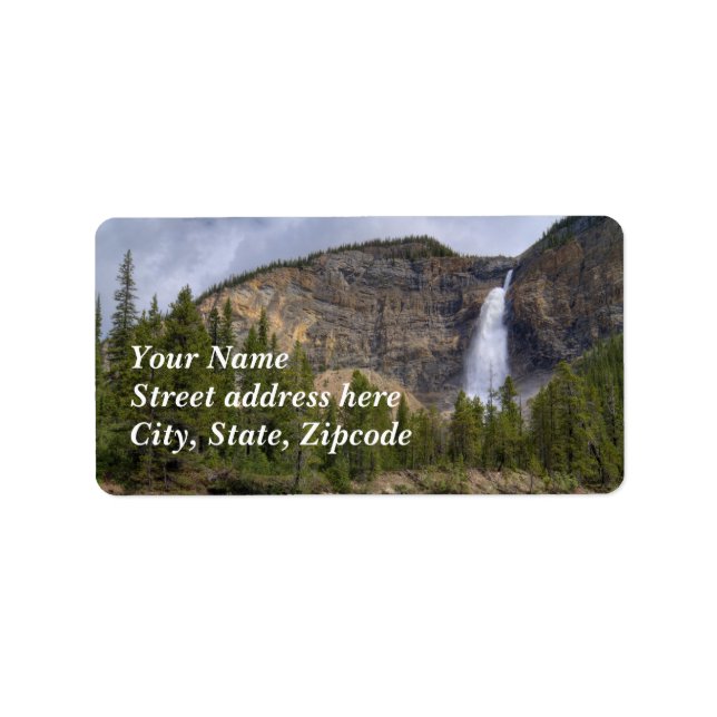 Takakkaw Falls Adressaufkleber (Vorne)