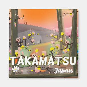 Takamatsu Japan Reiseplakat Magnet