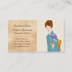 Takasawa Keiichi zarte japanische Visitenkarte