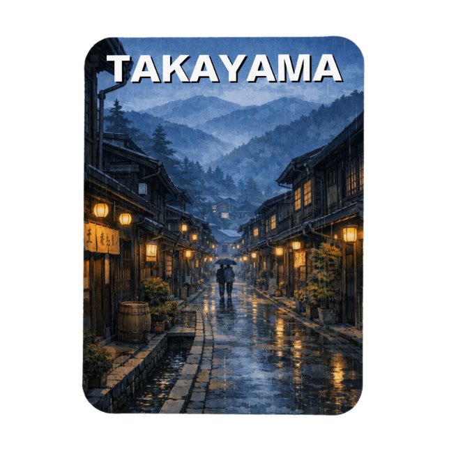 Takayama Japan Reise Magnet (Vertikal)