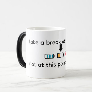 Take a Break to Recharge – Progress Needs Rest Mot Verwandlungstasse