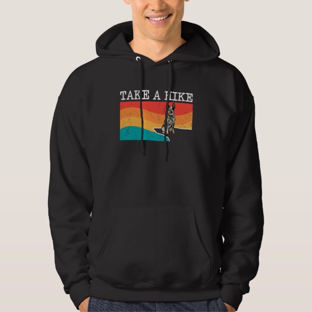 Take A Hike Australian Cattle Dog Graphic Hiking Hoodie (Vorderseite)