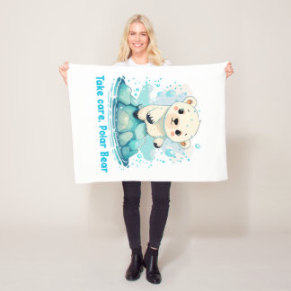 Take care, Polar Bear Fleecedecke