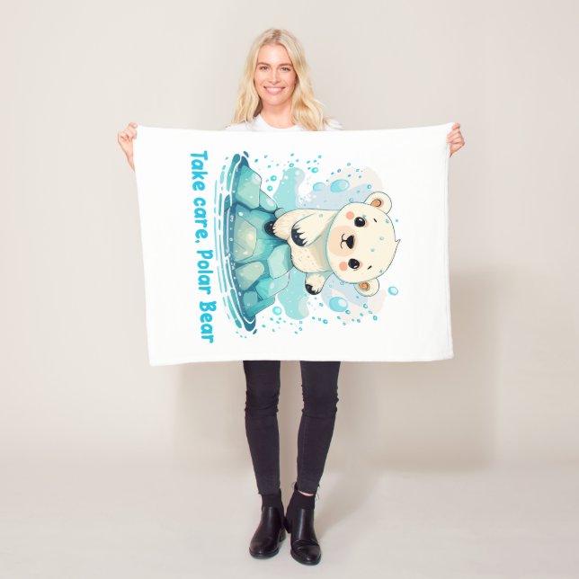 Take care, Polar Bear Fleecedecke (Beispiel)