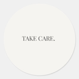Take Care Rundsticker – Everyday Support Serie Runder Aufkleber