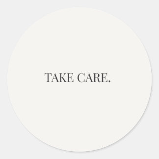 Take Care Rundsticker – Everyday Support Serie Runder Aufkleber