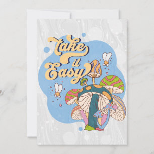 Take It Easy - Hippie Leben Feiertagskarte