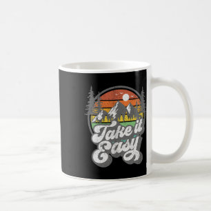 Take It Easy Retro Camping Wandern Camper Outdoor Kaffeetasse