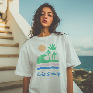 Take it Easy Retro Sommer Unisex T-Shirt
