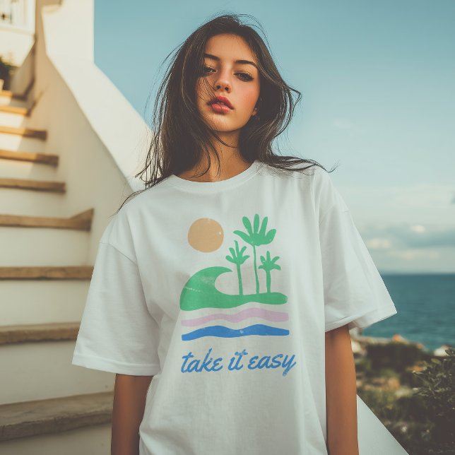 Take it Easy Retro Sommer Unisex T-Shirt (Take it Easy Retro Summer Unisex T-Shirt)