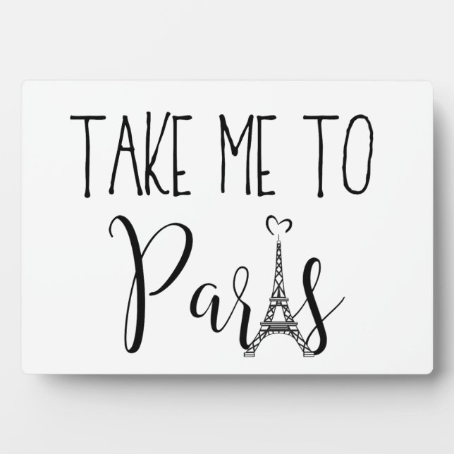 Take Me to Paris Fotoplatte (Vorderseite)