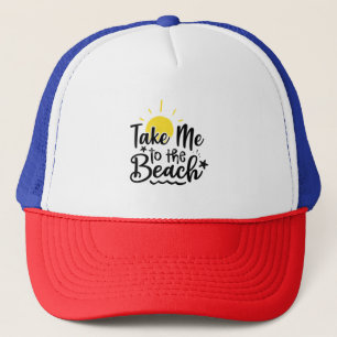 Take me to the beach truckerkappe